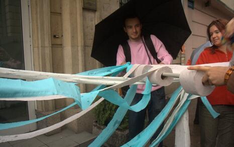 Action for Strandja park in front of the Ministry building