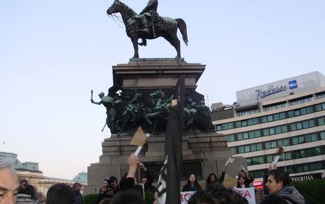 Demonstration 'Members of Parliament, what are you going to cut off - corruption or the forest?', 10.04.2012