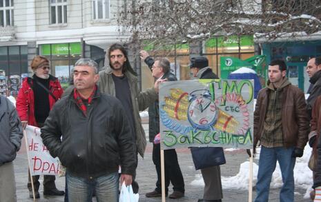 Plovdiv - Protest against GMO release in Bulgaria - 11.02.2010