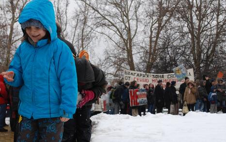 March against GMO release in Bulgaria – 31.01.2010, Sofia