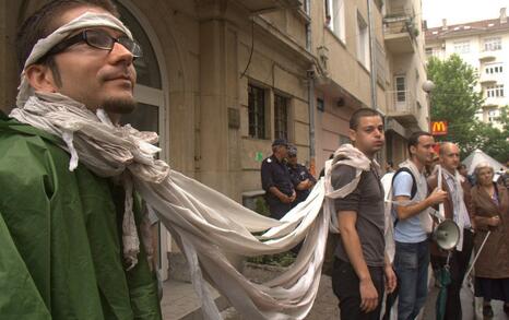 Action for Strandja park in front of the Ministry building