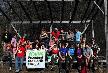 Za Zemiata (For the Earth) at the annual meeting of Young Friends of the Earth Europe in Lithuania