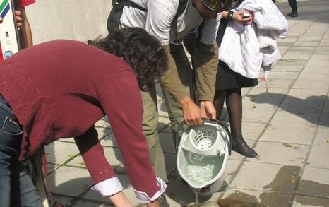 Art Action against the ploughing in Nature Park Vitosha 