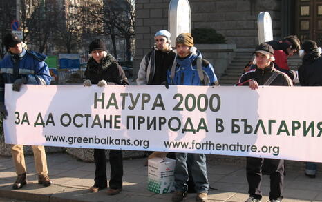 29.11.2007 Infront of the Council of Ministers - with cotton in our ears