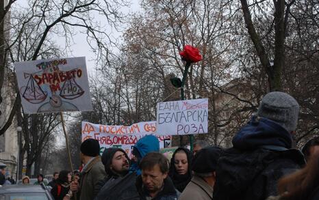 March against GMO release in Bulgaria – 31.01.2010, Sofia