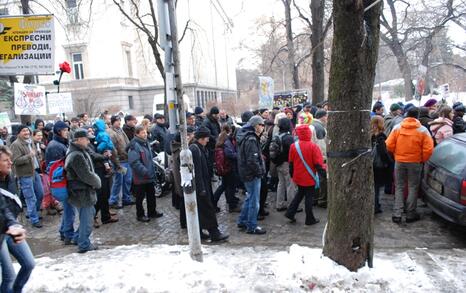 March against GMO release in Bulgaria – 31.01.2010, Sofia