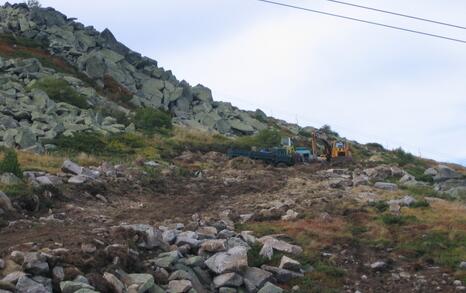 The stony rivers on Vitosha destroyed