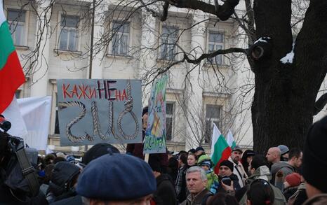 March against GMO release in Bulgaria – 31.01.2010, Sofia