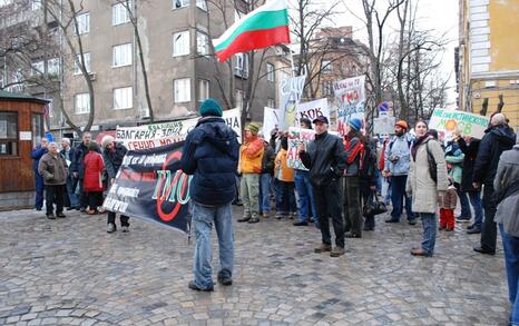 March against GMO release in Bulgaria – 31.01.2010, Sofia