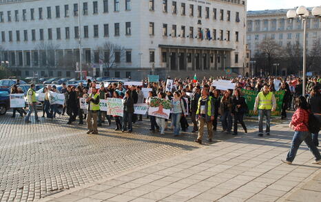 Protest for the Bulgarian forests