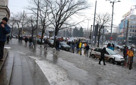 March against GMO release in Bulgaria – 31.01.2010, Sofia