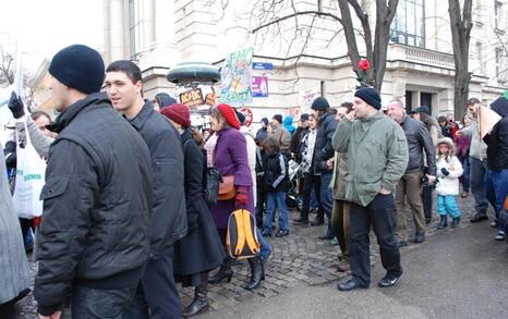 March against GMO release in Bulgaria – 31.01.2010, Sofia