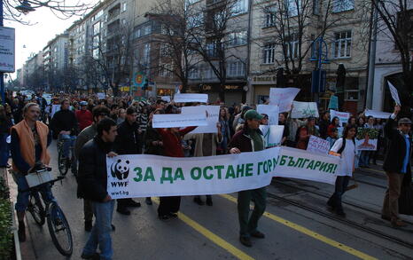 Protest for the Bulgarian forests