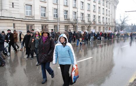 March against GMO release in Bulgaria – 31.01.2010, Sofia