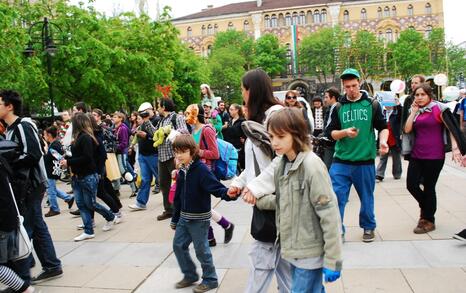 Celebrating Earth's day 2010 in Sofia