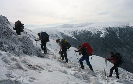 Winter 5-day hike of tourist club 'Prista'-Ruse and friends of the ForTheNature Coalition in Central Balkan National Park