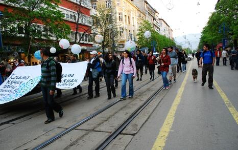 Celebrating Earth's day 2010 in Sofia