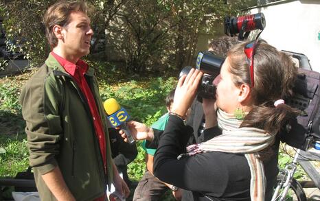 Art Action against the ploughing in Nature Park Vitosha 