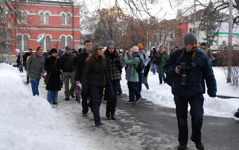 March against GMO release in Bulgaria – 31.01.2010, Sofia