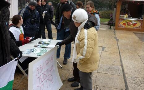 Information campaign against GMO release in Bulgaria – 31.01.2010, Plovdiv