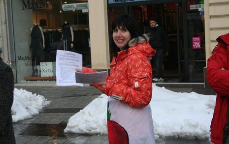 Plovdiv - Protest against GMO release in Bulgaria - 11.02.2010