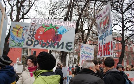 ПРОТЕСТ- Да спрем нашествието на ГМО в България, 13.01.2010