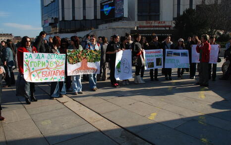 Protest for the Bulgarian forests