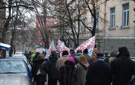 March against GMO release in Bulgaria – 31.01.2010, Sofia