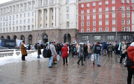 Sofia – Protest against GMO release in Bulgaria - 11.02.2010