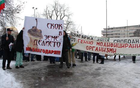 March against GMO release in Bulgaria – 31.01.2010, Sofia