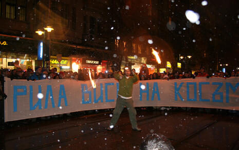 Procession for Rila and Bulgarian nature on 23 January 2008 in Sofia and Blagoevgrad