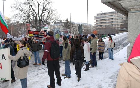 March against GMO release in Bulgaria – 31.01.2010, Sofia