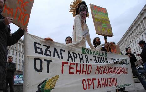 Citizens’ presence for Bulgaria as a GMOs free area, 10.12.2009