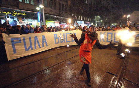 Procession for Rila and Bulgarian nature on 23 January 2008 in Sofia and Blagoevgrad