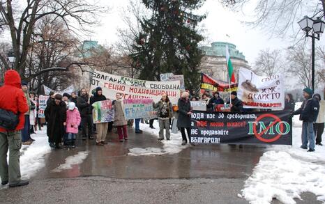 March against GMO release in Bulgaria – 31.01.2010, Sofia