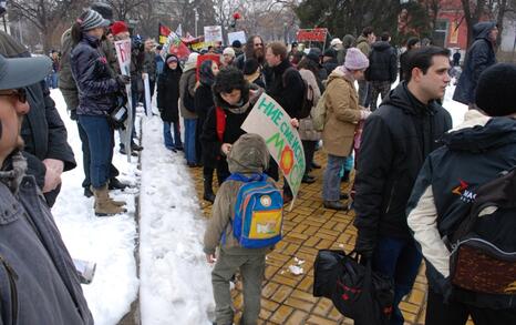 March against GMO release in Bulgaria – 31.01.2010, Sofia