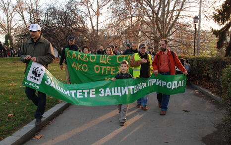 Protest for the Bulgarian forests