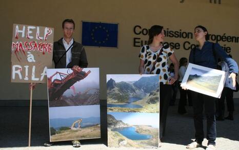 Submission of the petition about saving Rila Mountain in the EU Comission, 08.05.2008