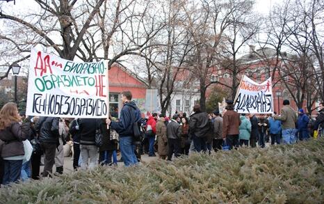 ПРОТЕСТ- Да спрем нашествието на ГМО в България, 13.01.2010