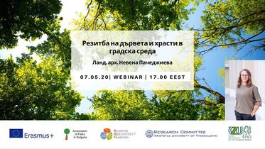Уебинар за резитбата на дървета и храсти в градска среда 