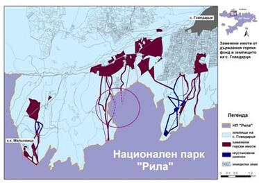 The state gives forests to a businessmen for a ski resort in Rila (between Govedartzi and Maliovitza peak)