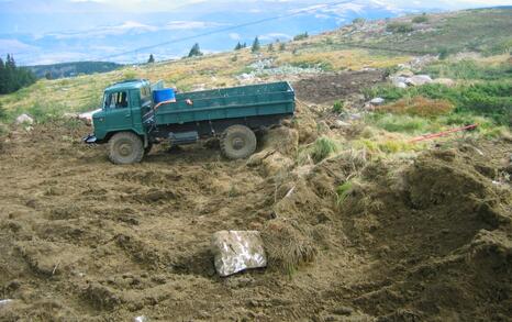 The stony rivers on Vitosha destroyed