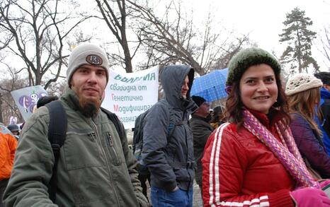 March against GMO release in Bulgaria – 31.01.2010, Sofia