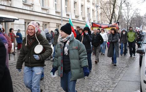 March against GMO release in Bulgaria – 31.01.2010, Sofia