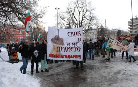 March against GMO release in Bulgaria – 31.01.2010, Sofia