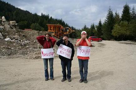 Despite sanctions the illegal road and lift construcion in Rila goes on