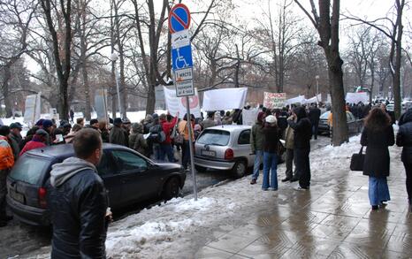 March against GMO release in Bulgaria – 31.01.2010, Sofia