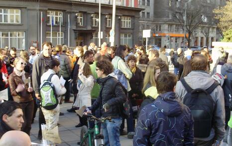 Demonstration 'Members of Parliament, what are you going to cut off - corruption or the forest?', 10.04.2012