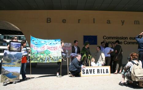 Submission of the petition about saving Rila Mountain in the EU Comission, 08.05.2008