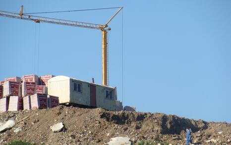 Headlong construction south of Sozopol